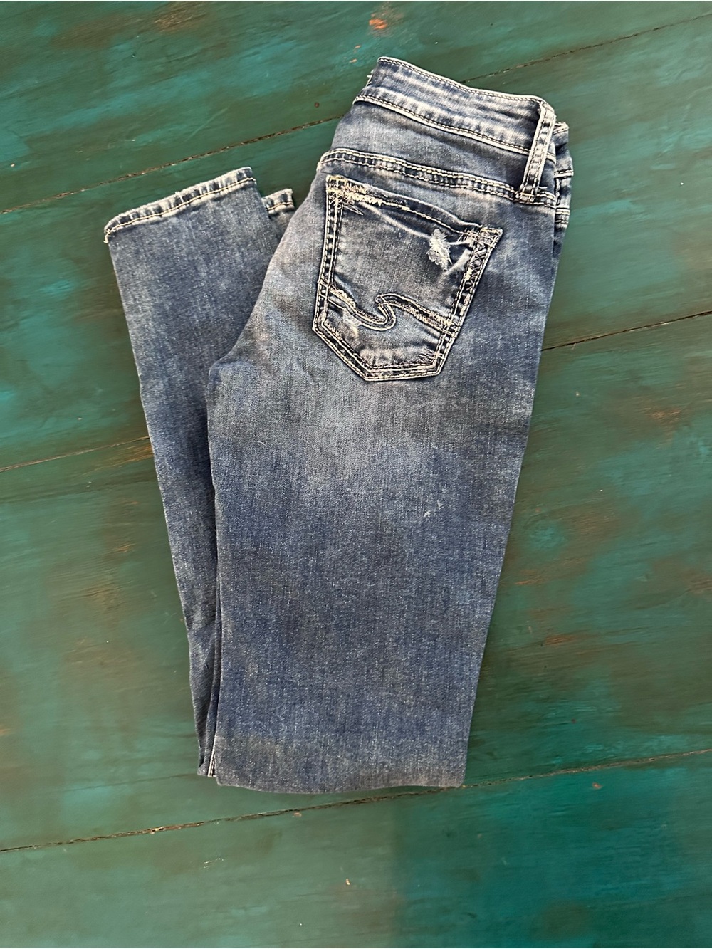 Silver Jeans Dark Blue Boyfriend Jeans